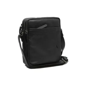 Leather Shoulder Bag Black Alva