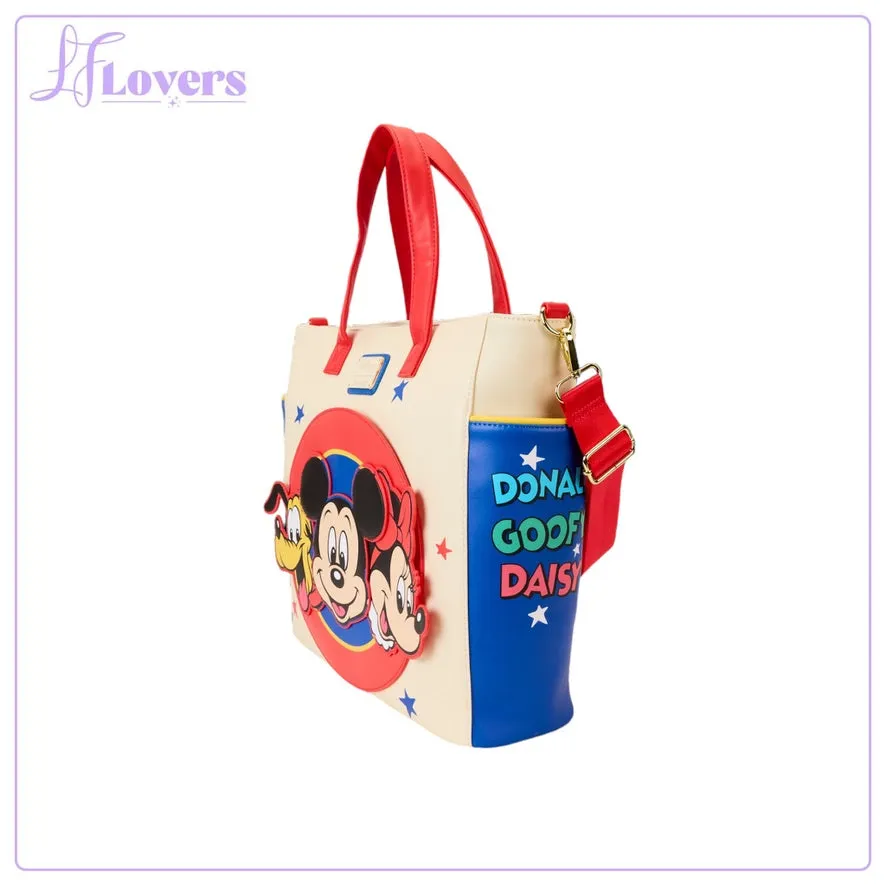 Loungefly Disney Mickey And Friends Convertible Backpack And Tote Bag