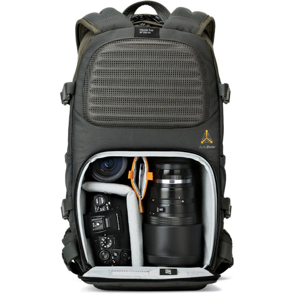 Lowepro Flipside Trek BP 250 AW Backpack | Gray/Dark Green