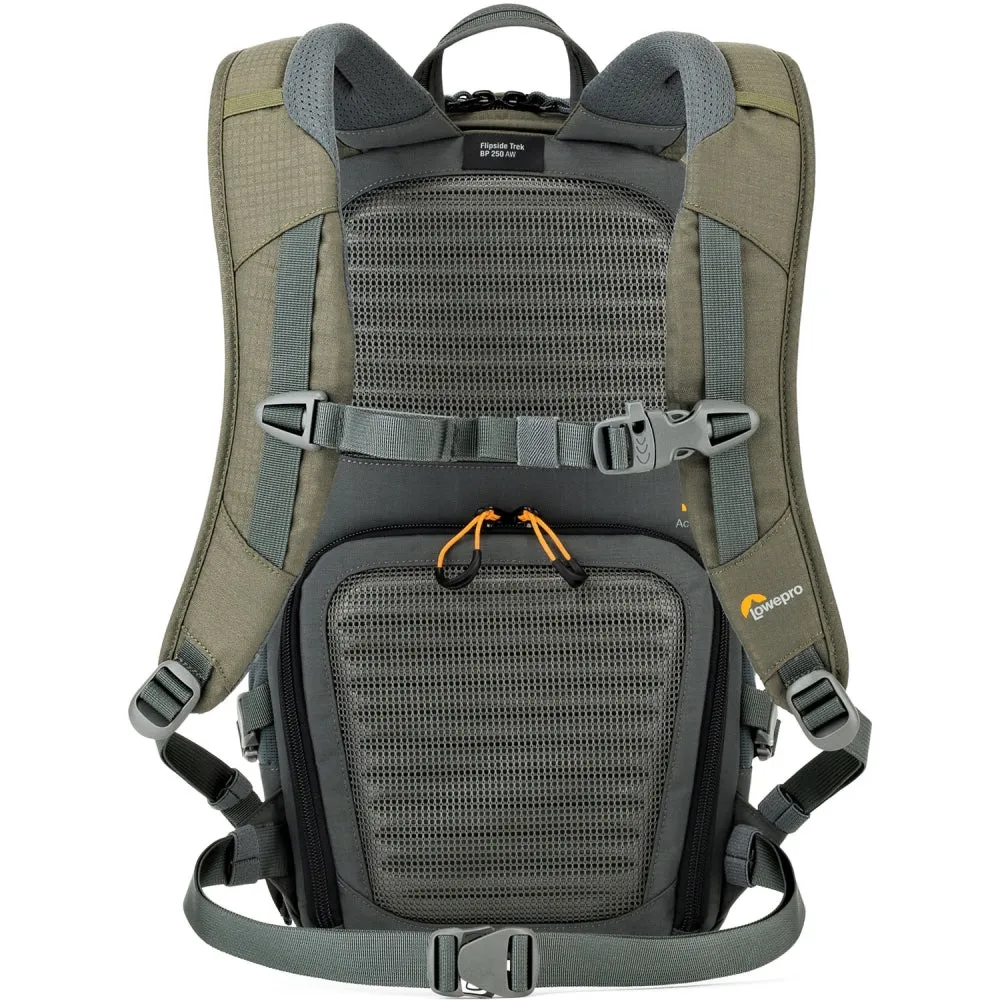 Lowepro Flipside Trek BP 250 AW Backpack | Gray/Dark Green