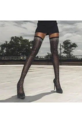 Luxury Rhinestone Stiletto Boots