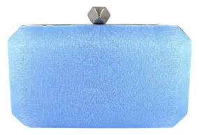 Mac EB0484 Baby Blue Shimmer Frame Clutch Bag