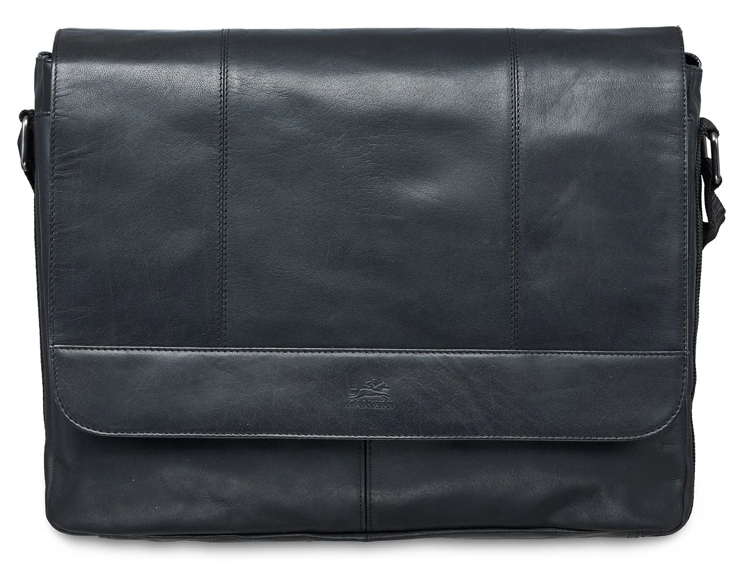 Mancini Buffalo Collection Leather Messenger Bag