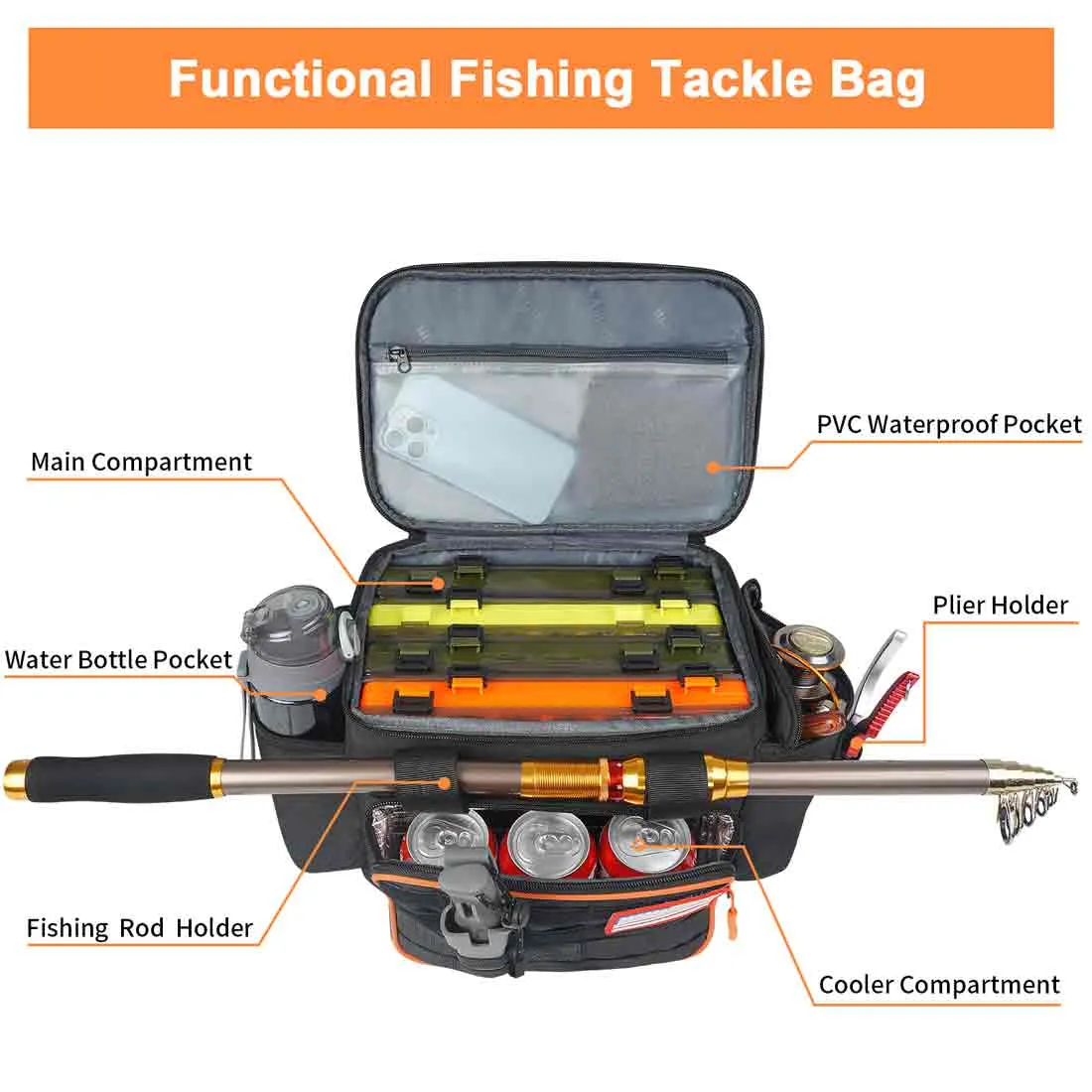 Matein Tackle Bag with Cooler