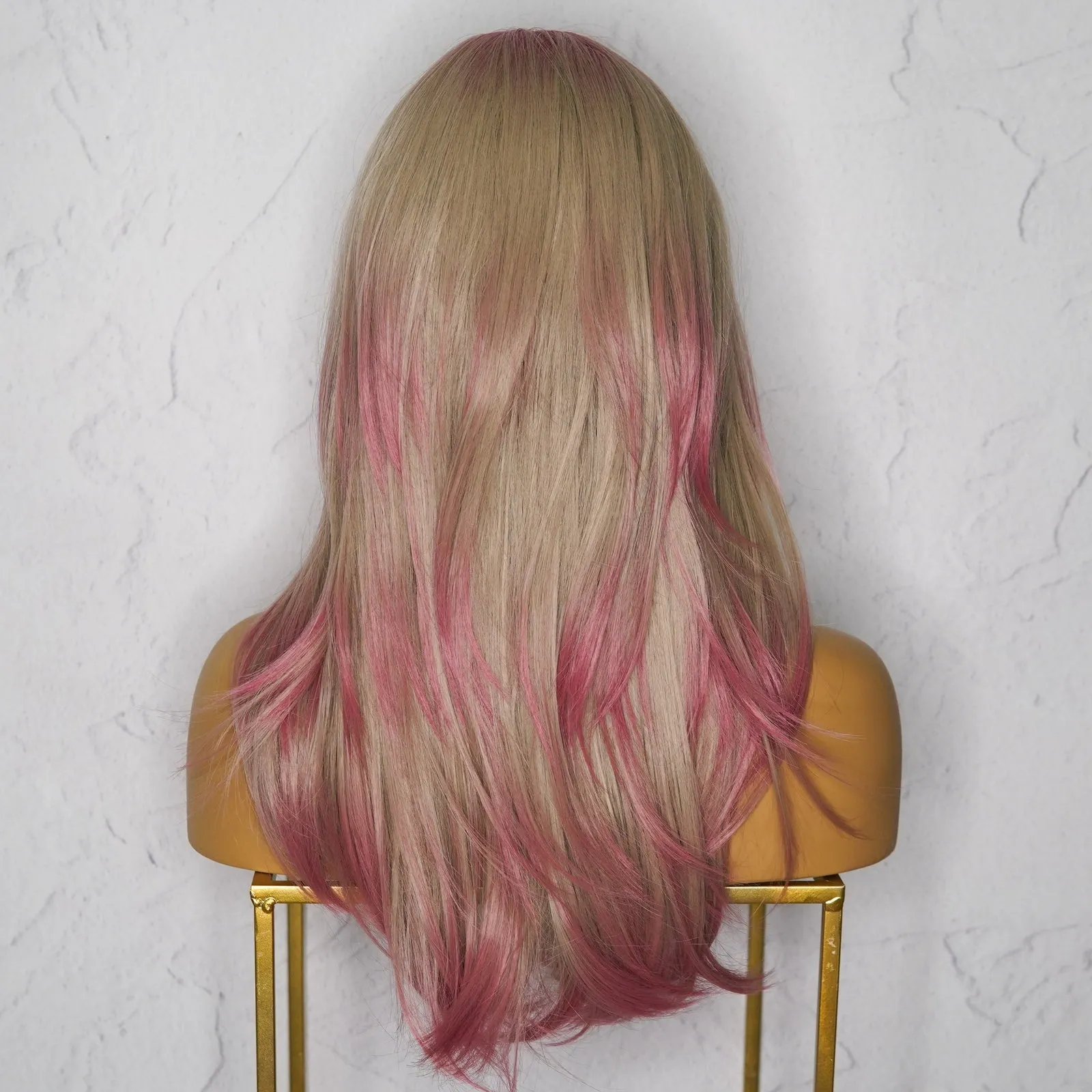 MATILDA Ombre Pink Fringe Wig