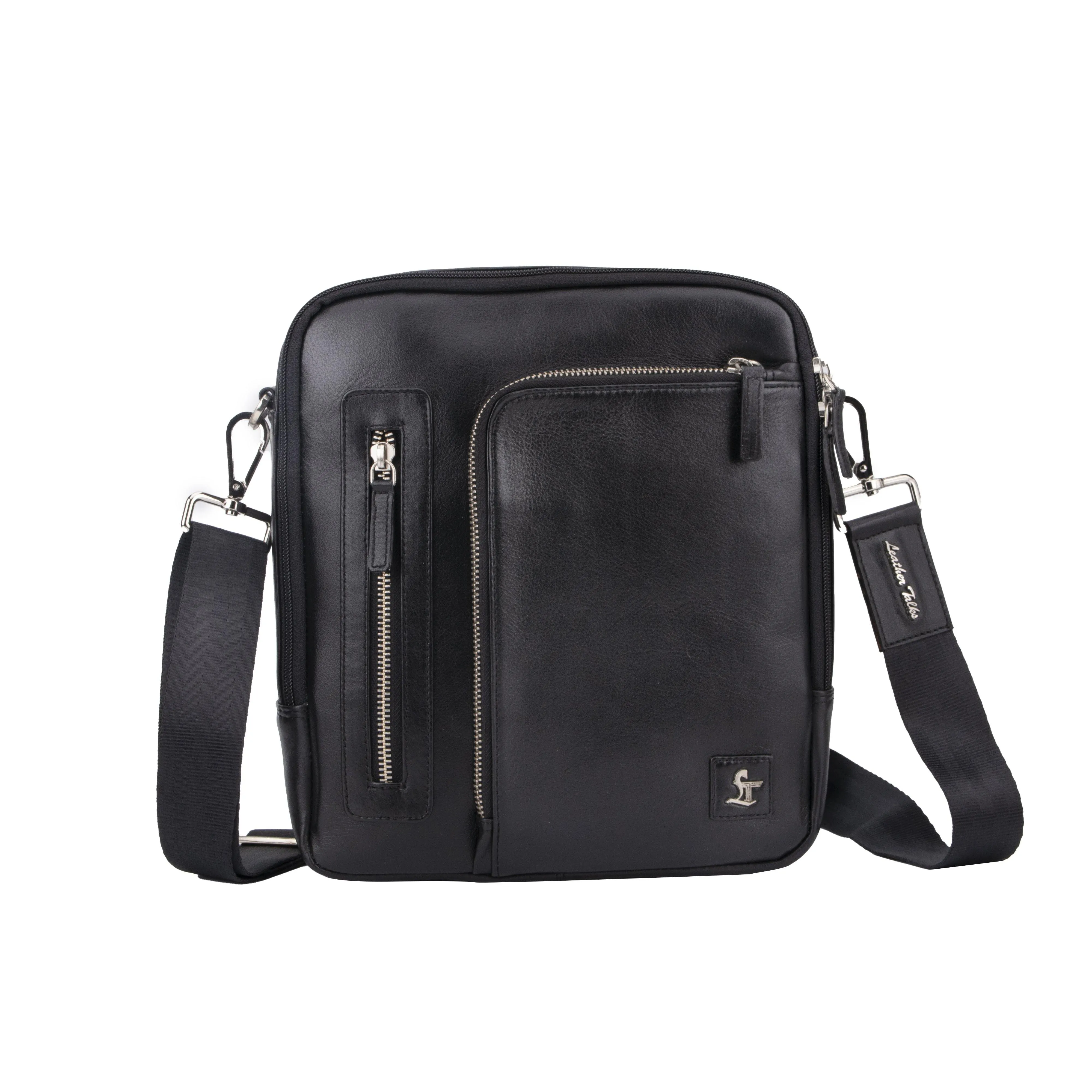 Men's Bag IX |  Leather Side Bag For Men | Colour - Black