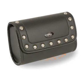 Milwaukee Leather SH63202 Black Motorcycle PVC Small Studded