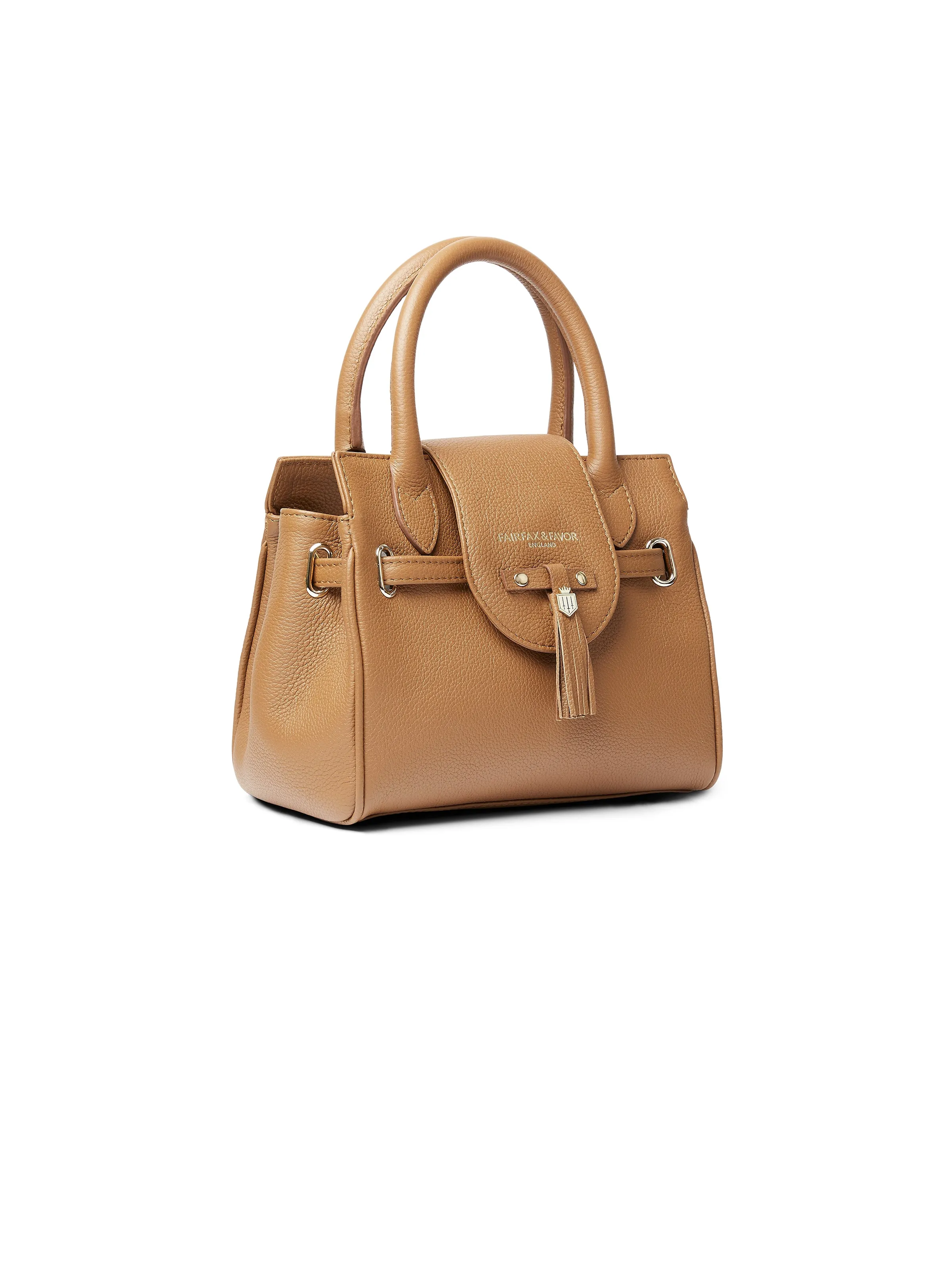 Mini Windsor Handbag - Pebbled Tan Leather