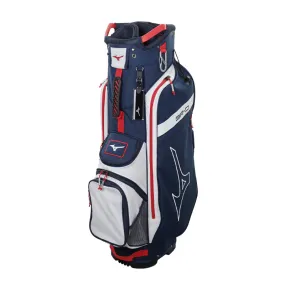 MIZUNO BR-D3C Cart Bag (Navy/Red)