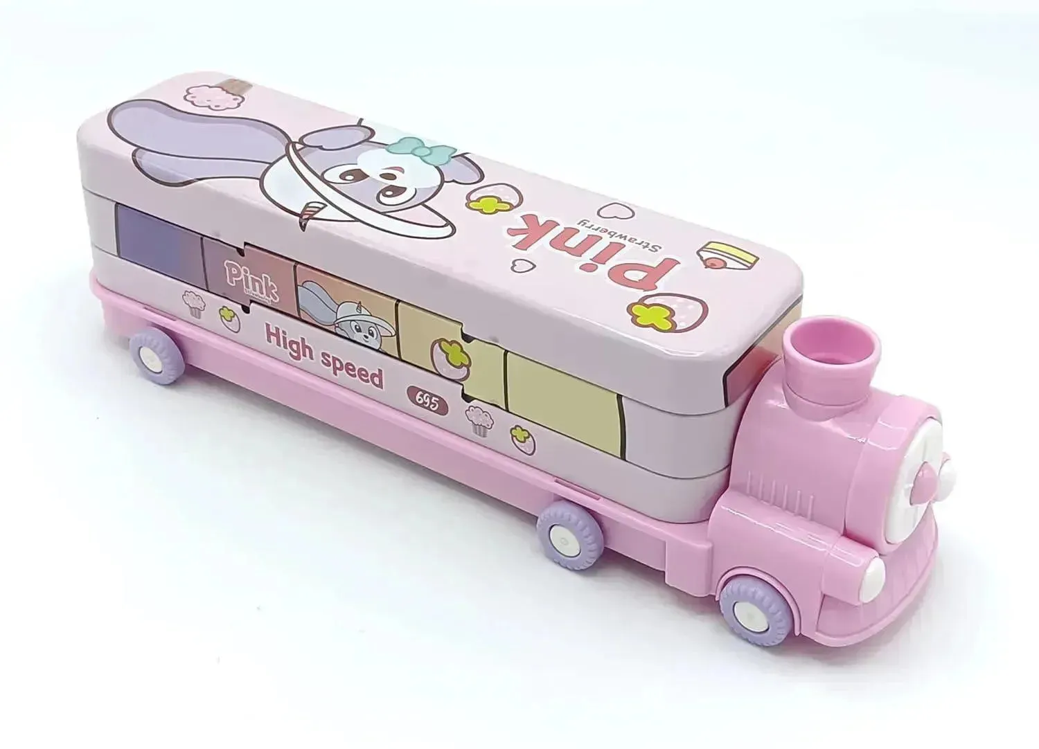 Moving Train Multifunction Pencil Geometry Box