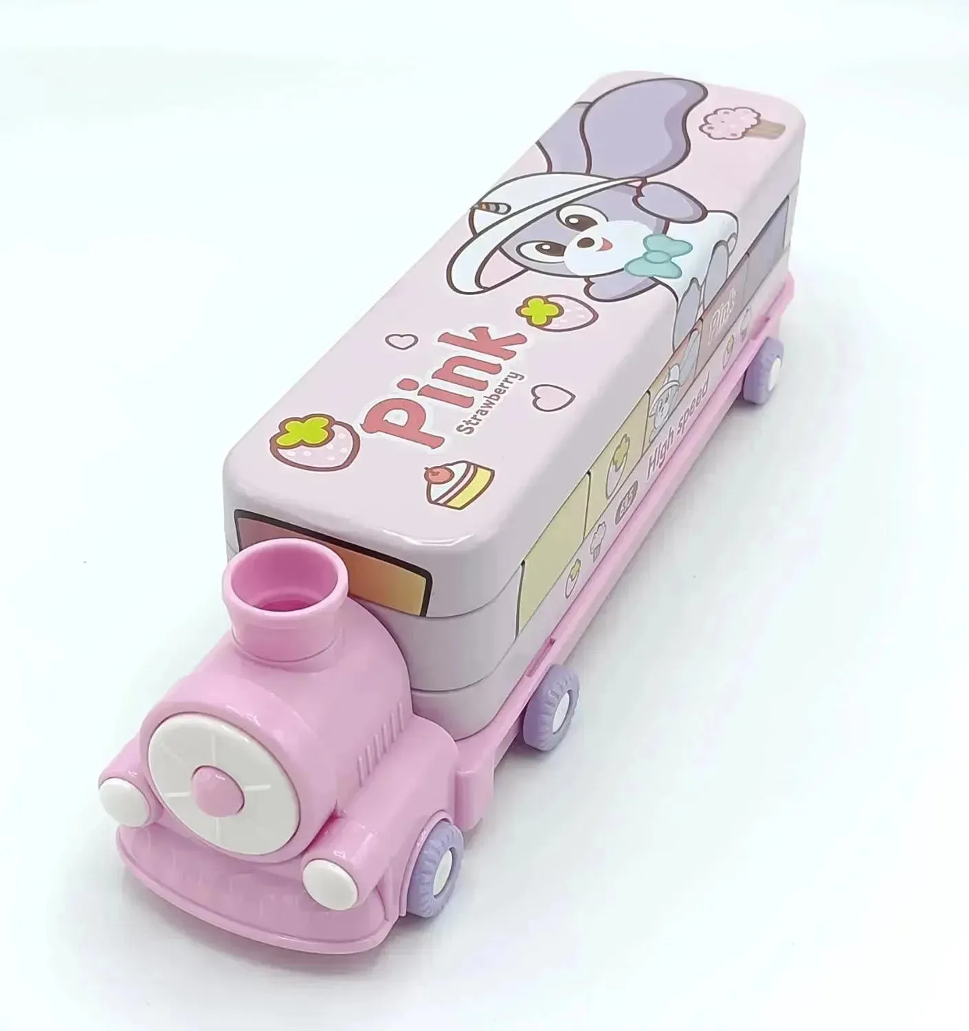 Moving Train Multifunction Pencil Geometry Box