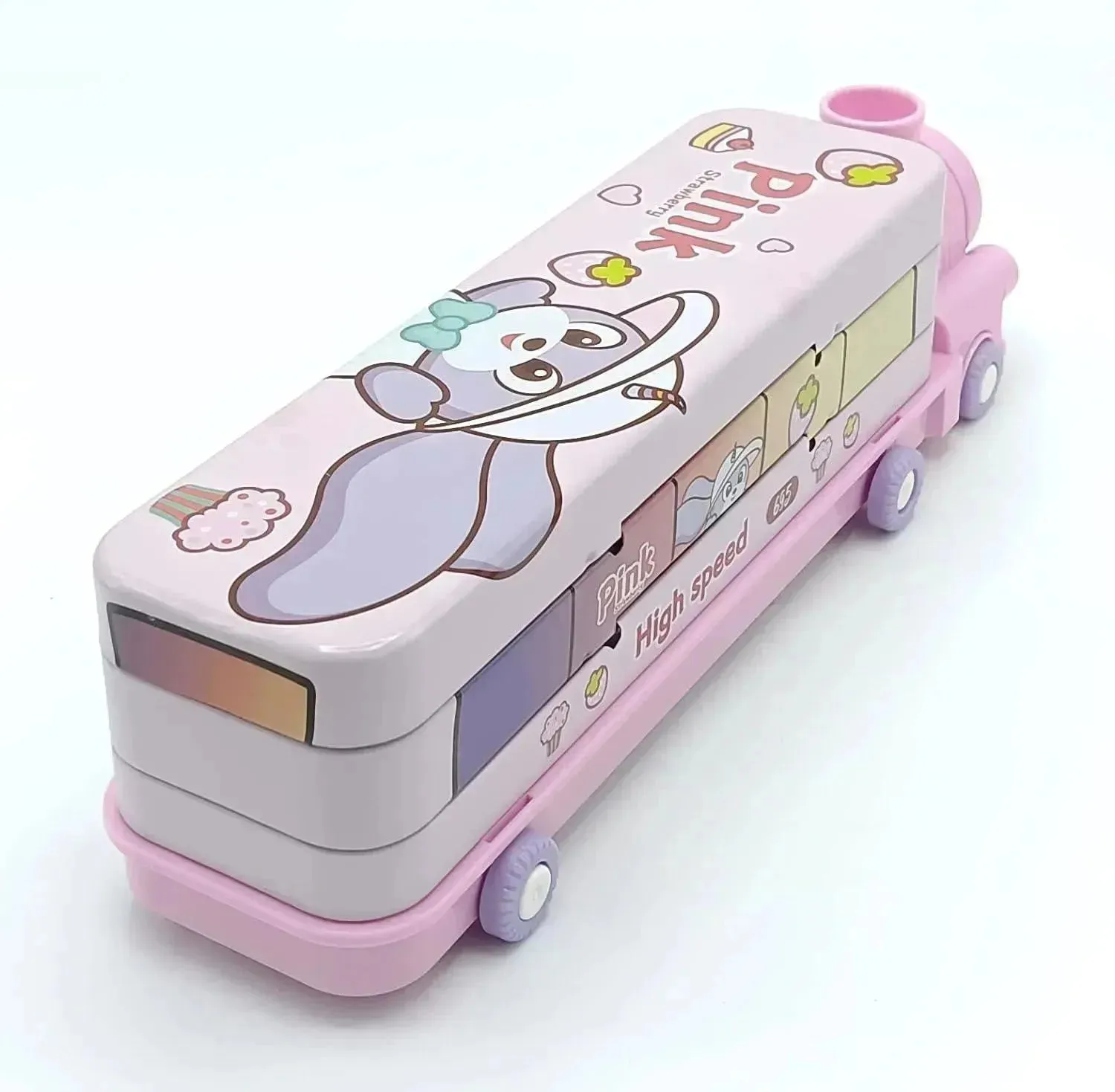 Moving Train Multifunction Pencil Geometry Box