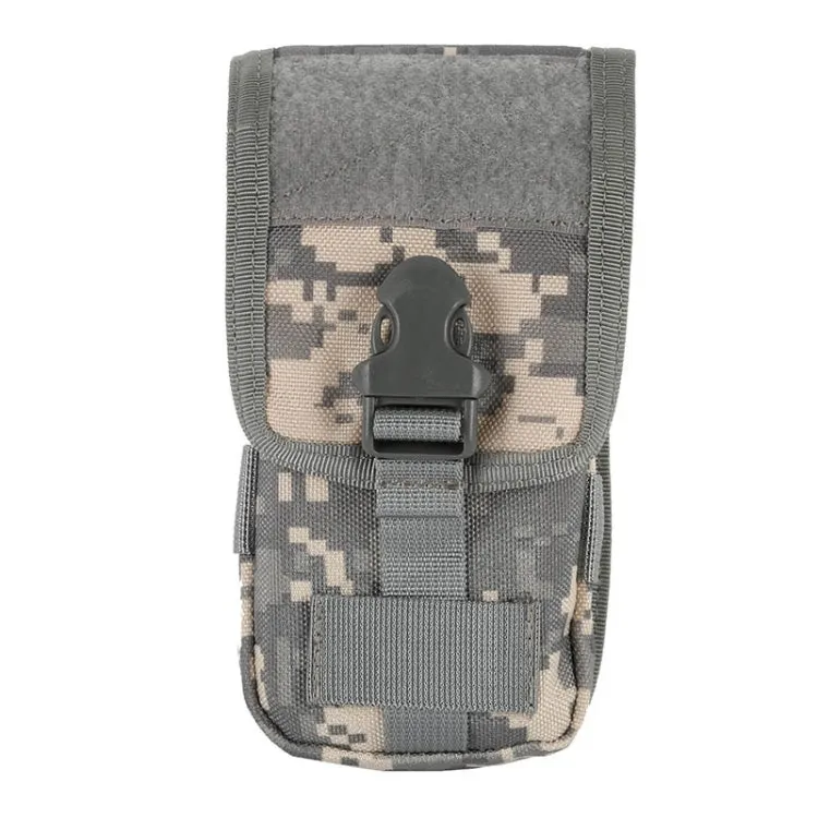 Multifunctional Molle System Waist Bag Outdoor Running Pockets for Mobile Phone under 5.5 inch(ACU)