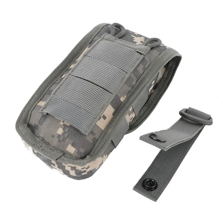 Multifunctional Molle System Waist Bag Outdoor Running Pockets for Mobile Phone under 5.5 inch(ACU)