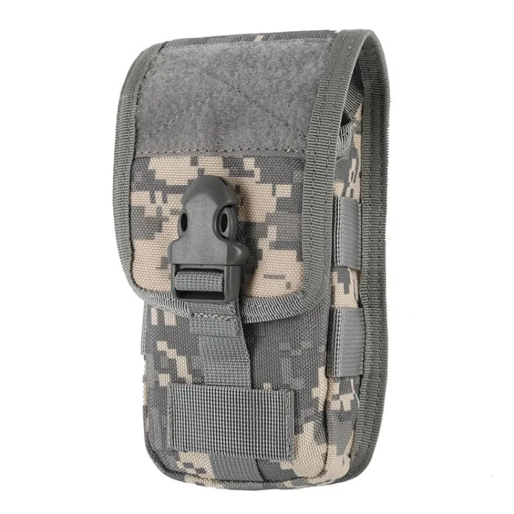 Multifunctional Molle System Waist Bag Outdoor Running Pockets for Mobile Phone under 5.5 inch(ACU)