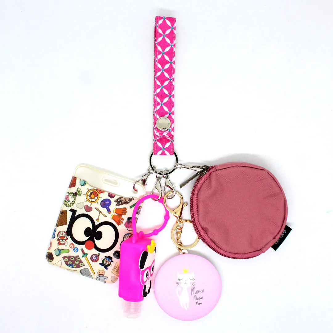 Multipurpose pouch Jay Set Pattern Fuchsia