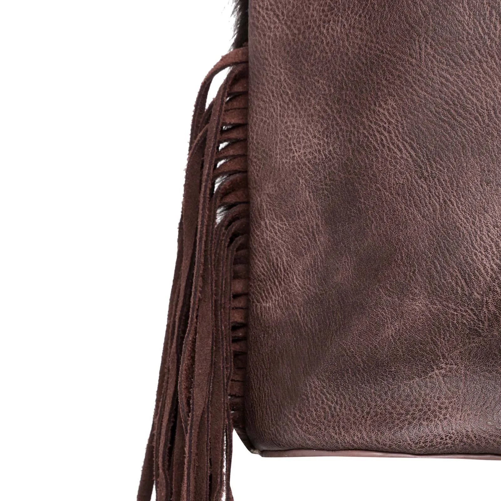 MWT118-G8317 Trinity Ranch Hair-On Cowhide Indian Chief Collection Concealed Carry Tote