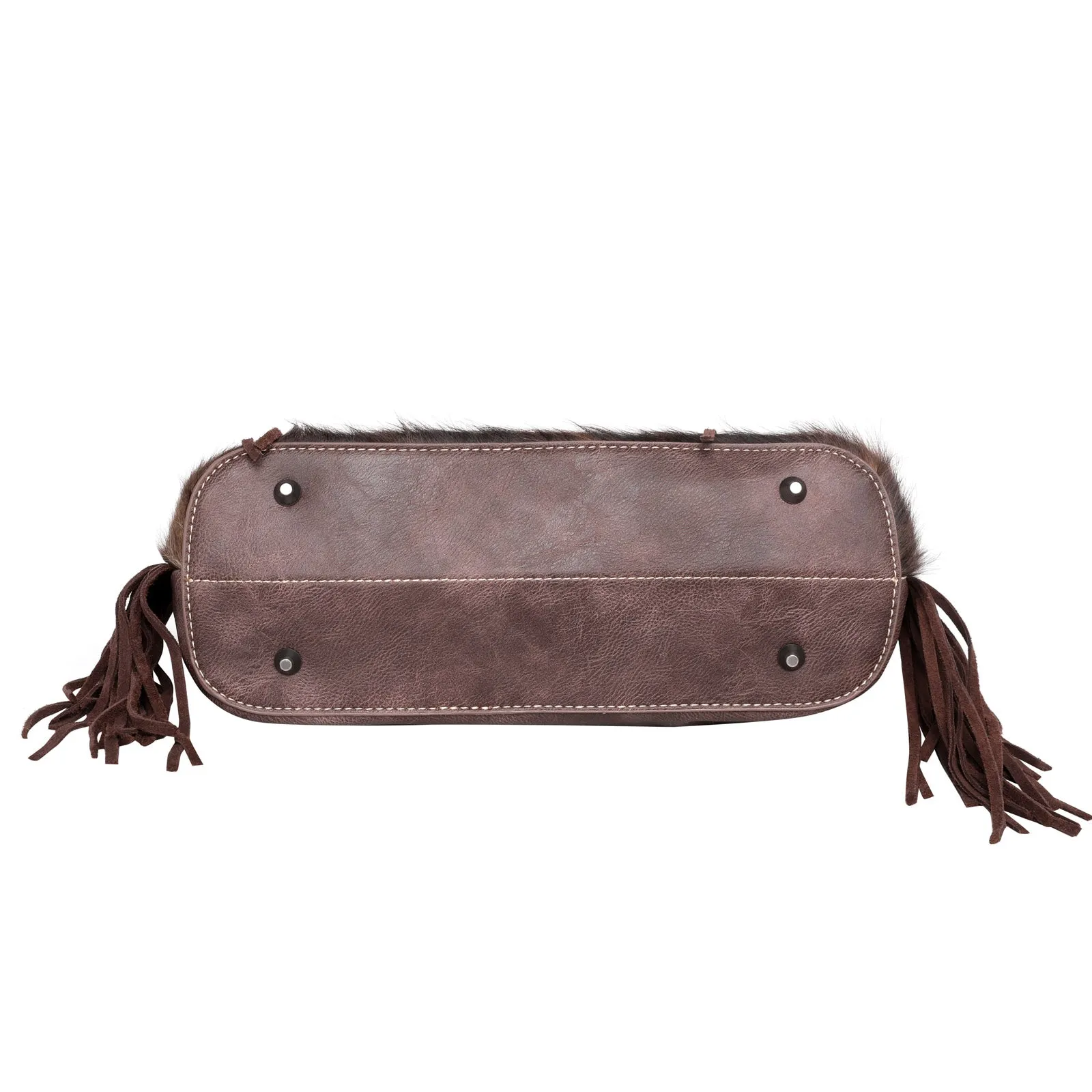 MWT118-G8317 Trinity Ranch Hair-On Cowhide Indian Chief Collection Concealed Carry Tote