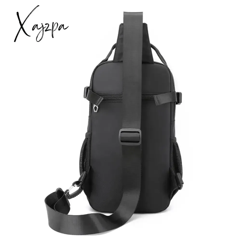 New Outdoor Waterproof Chest Bag Men Multifunctional Messenger Pack Fashion Crossbody Shoulder Bag For Travel Multi Pocket