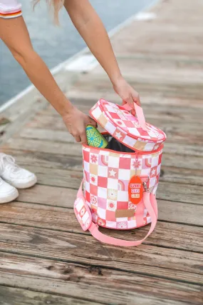 No Bad Days Checkered Soft Cooler