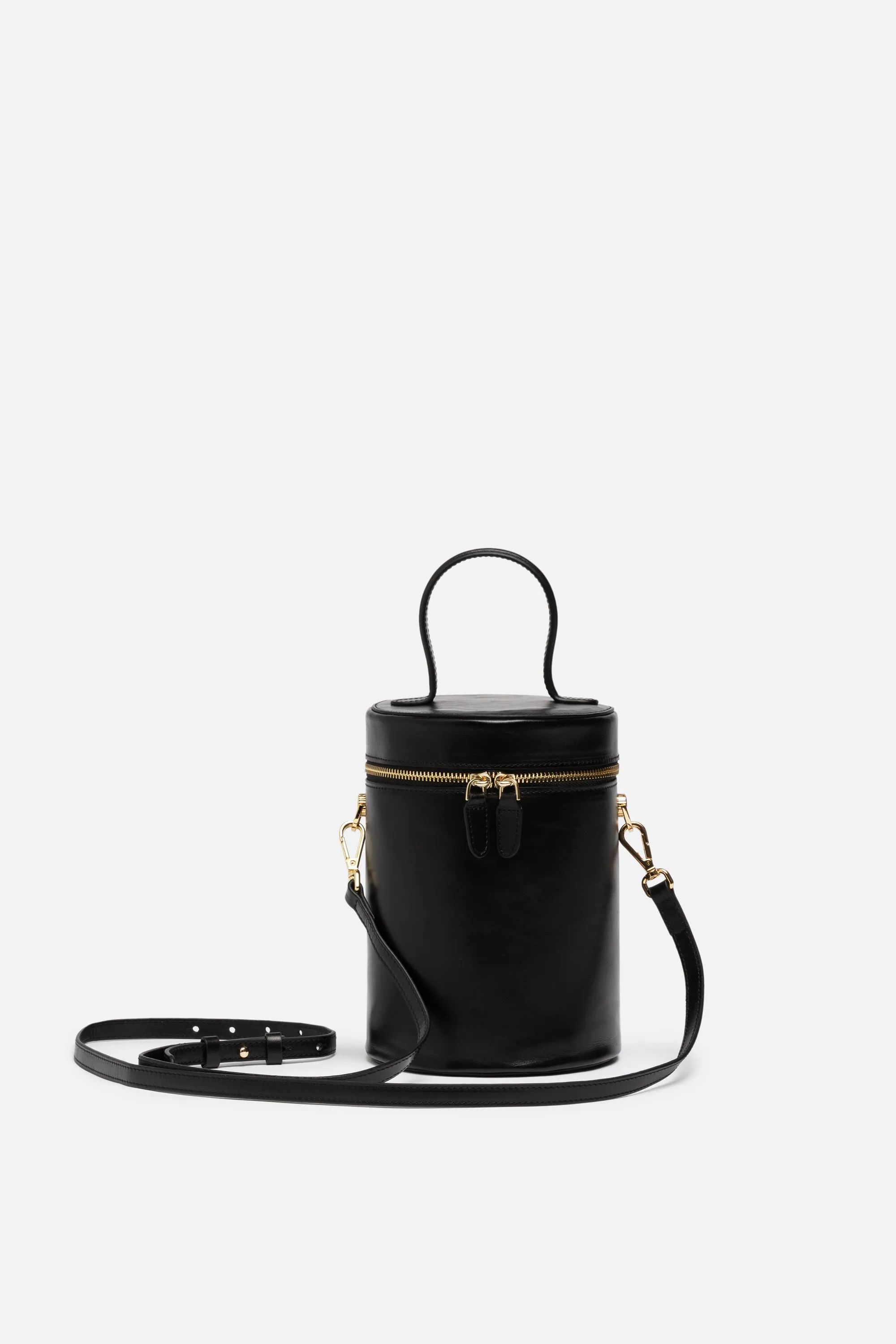 NOLA Bucket Leather Bag in Black