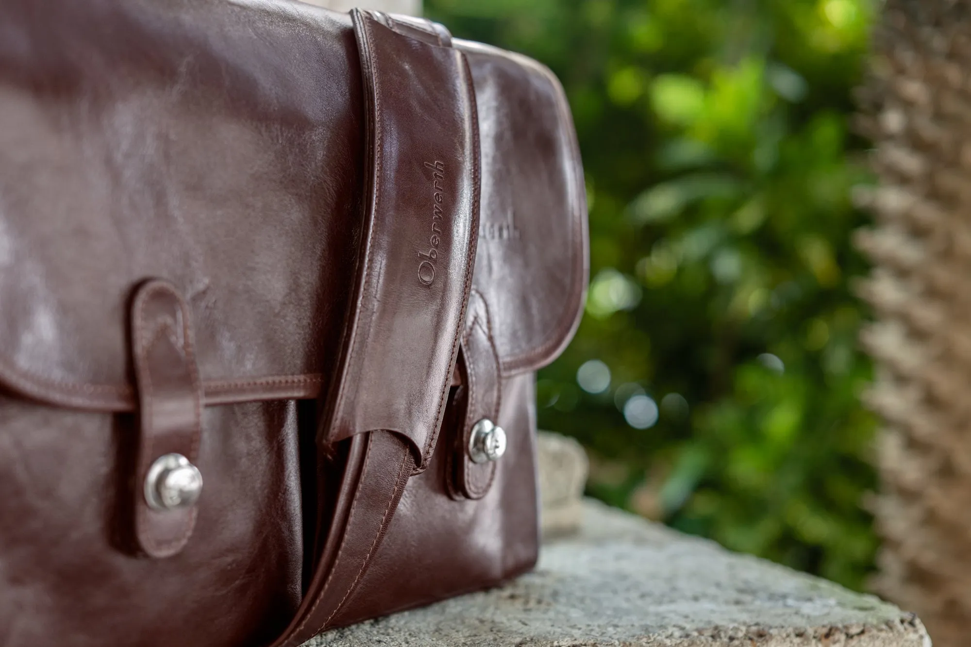 Oberwerth München Large Leather Camera Bag - Vintage Brown