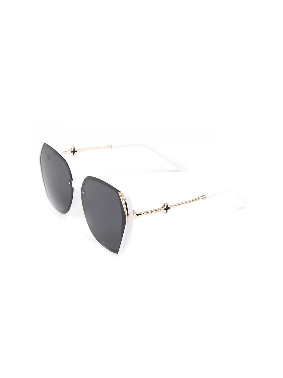 Odette Black Shaded Studded Sunglasses For Women