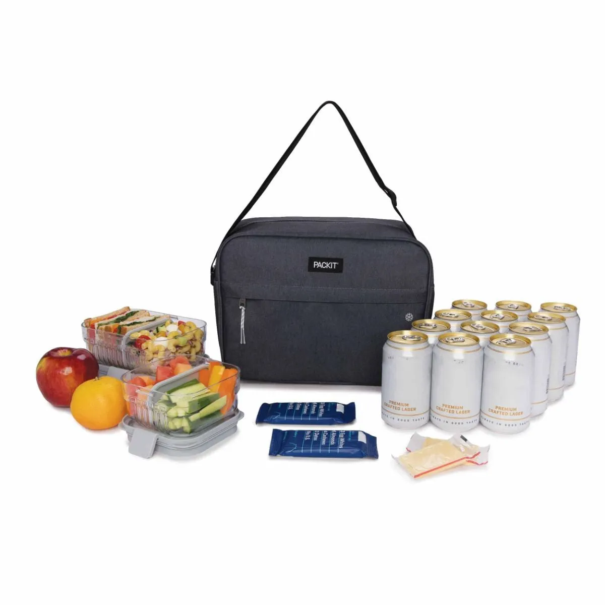 PackIt Freezable Zuma Cooler Bag - Charcoal