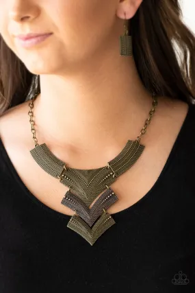 Paparazzi Fiercely Pharaoh Necklace Multi