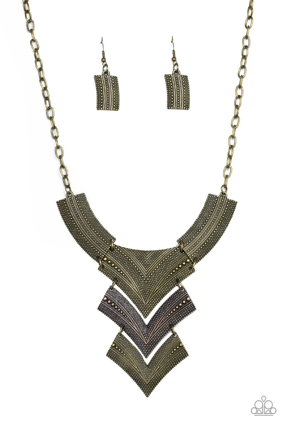 Paparazzi Fiercely Pharaoh Necklace Multi