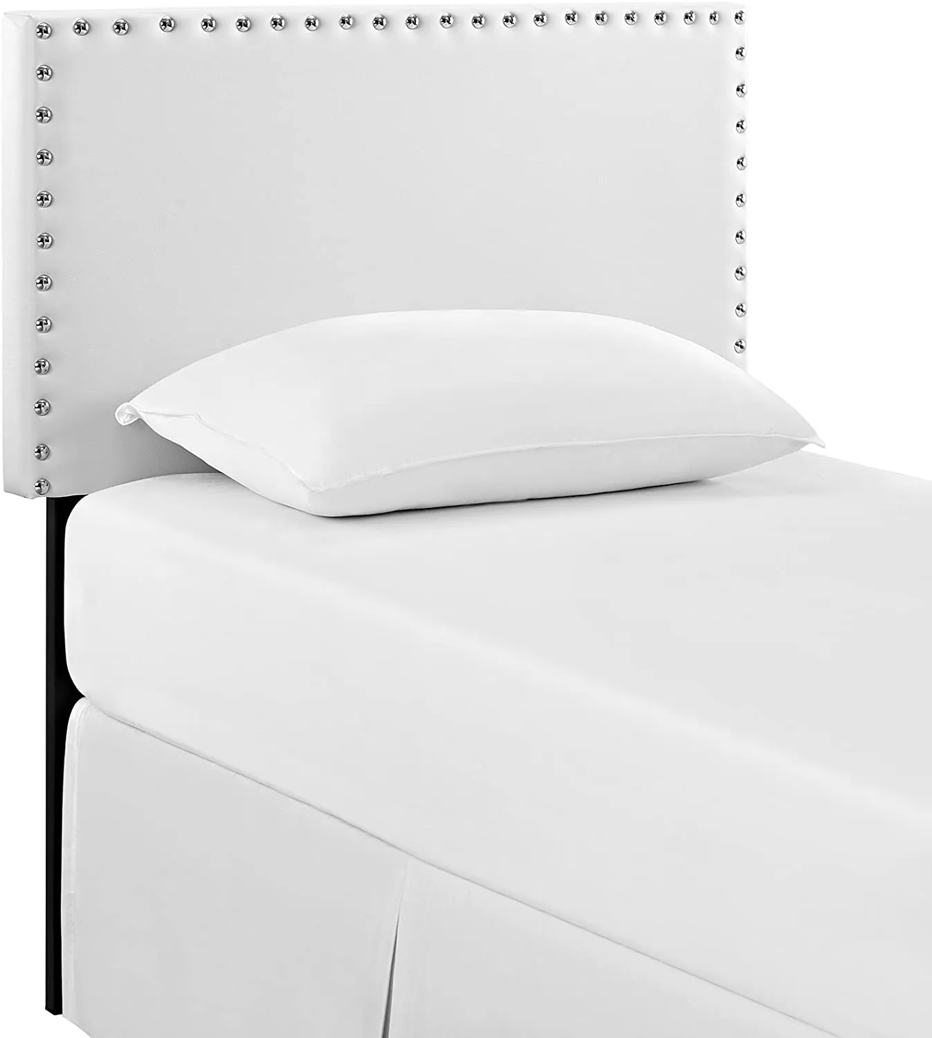 Phoebe White Studded Headboard