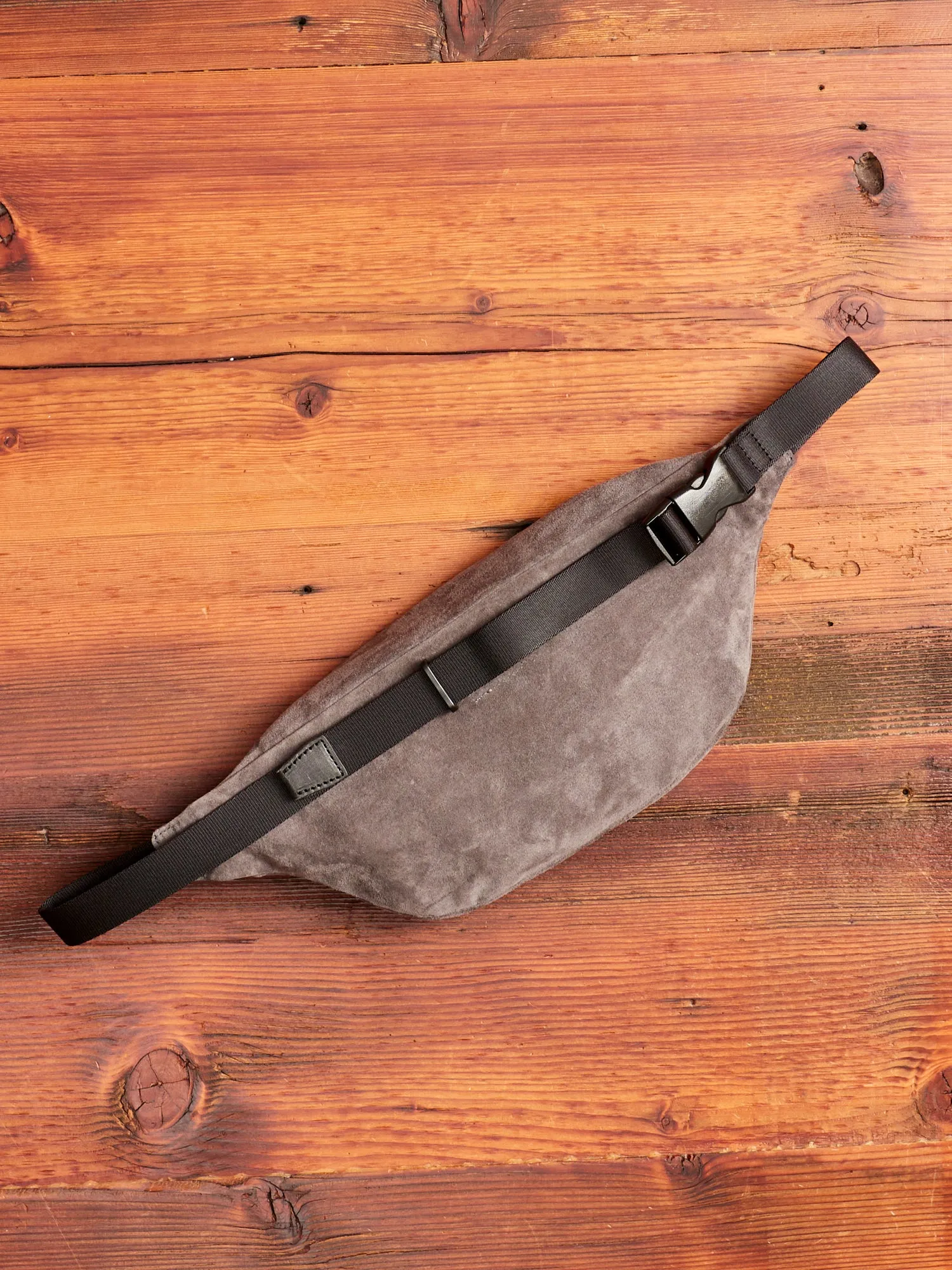 Pig Waist Pouch Bag in Dark Grey