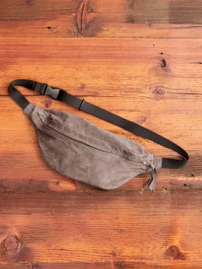 Pig Waist Pouch Bag in Dark Grey