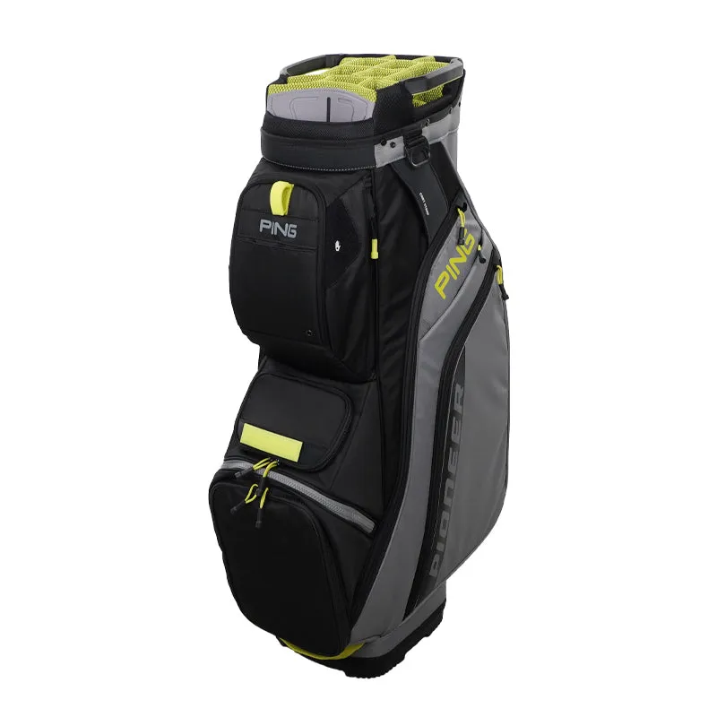 PING Pioneer Cart Bag (Iron/Black/Yellow)