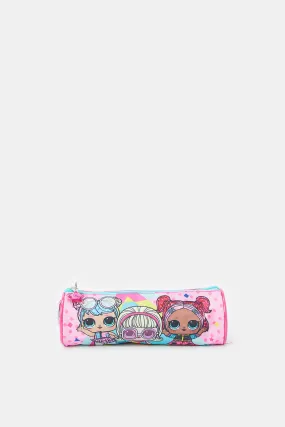 Pink And Blue Lol Surprise Print Pencil Case