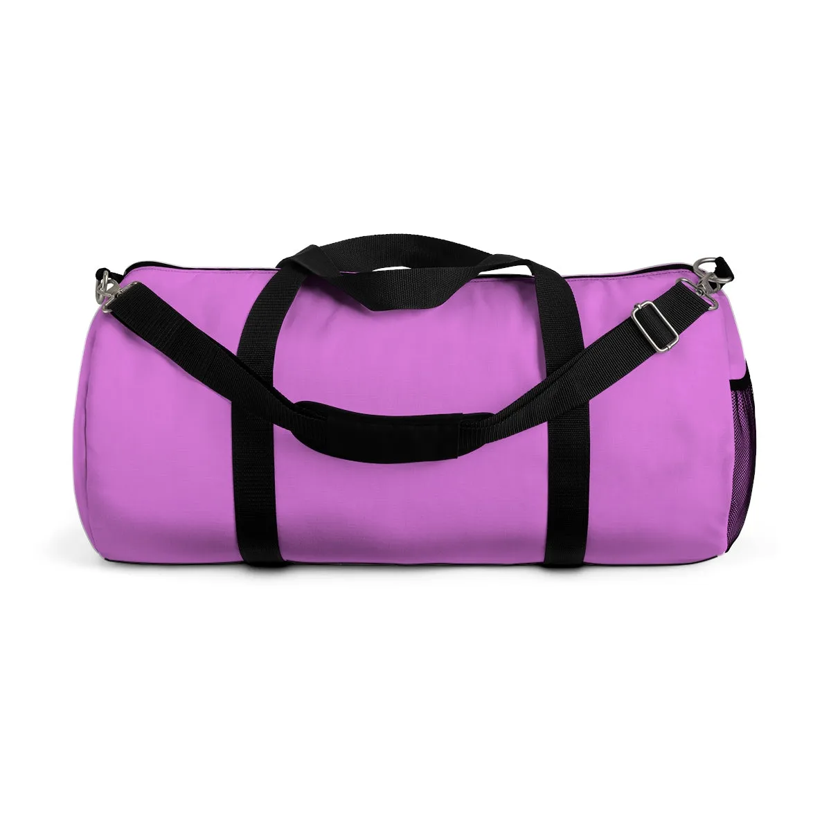 Pink Unisex Duffle Bag, Best Solid Pink Color All Day Small 20"Long Or Large 23"Long Size Duffel Bag - Made in USA