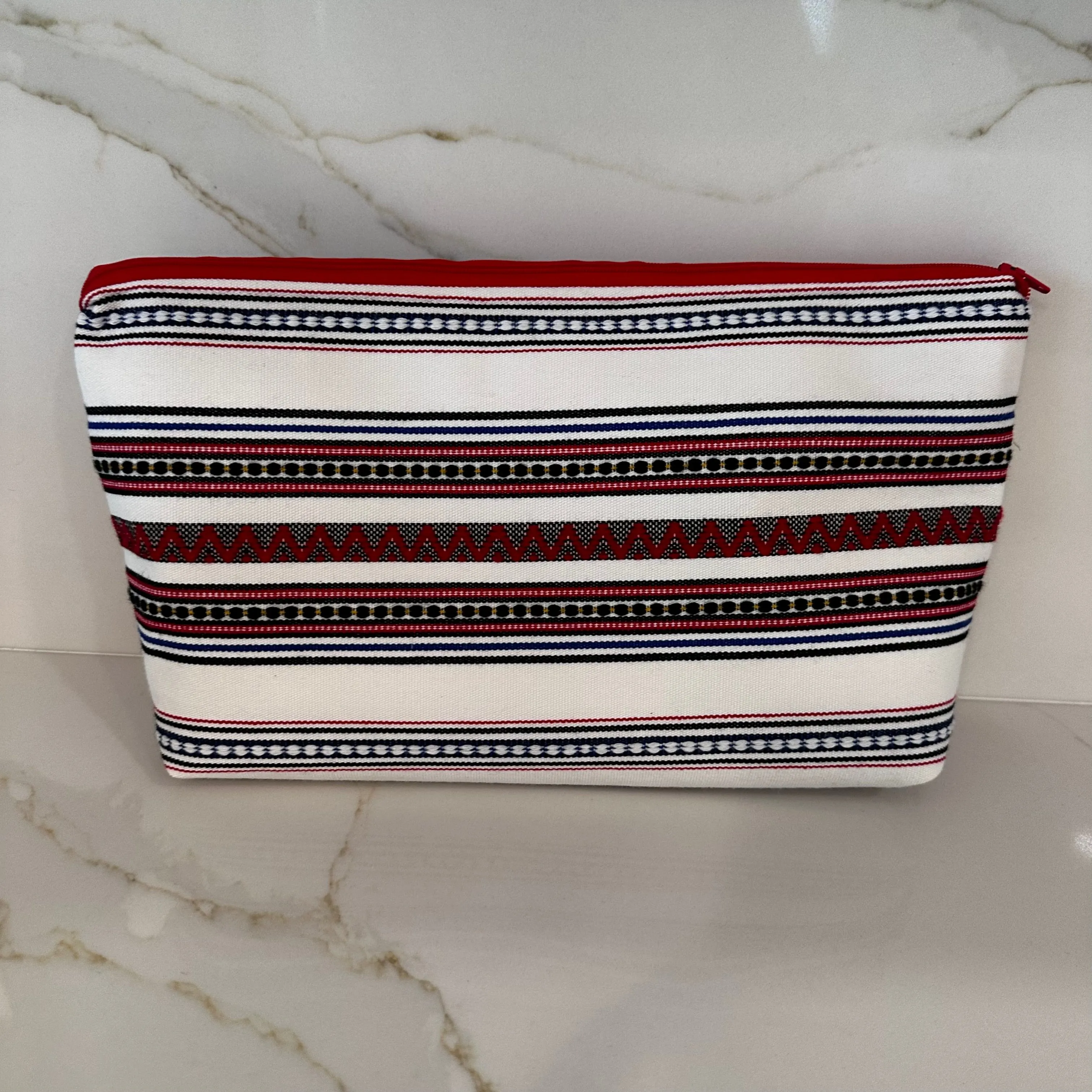 Plateia Cretan Stripes Zipper Bags