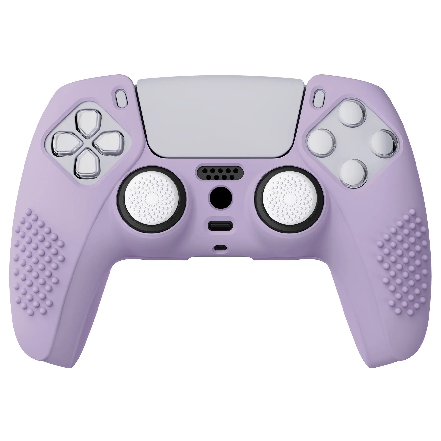 PlayVital Mauve Purple 3D Studded Edition Anti-slip Silicone Cover Skin for  5 Controller, Soft Rubber Case Protector for PS5 Wireless Controller with 6 White Thumb Grip Caps - TDPF009