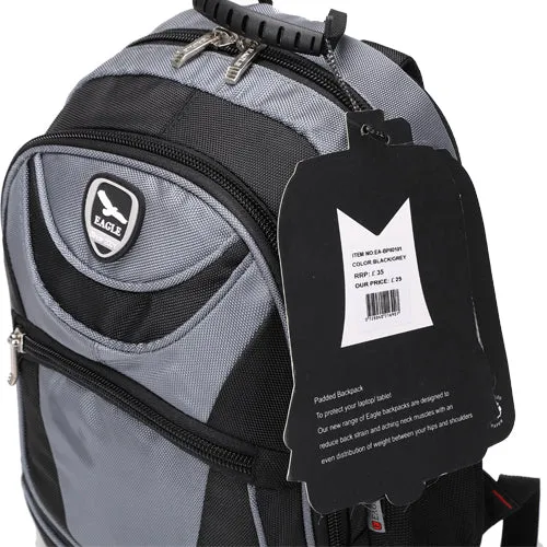 Power Laptop Backpack Rucksack School College Work Travel Bag - 40cm