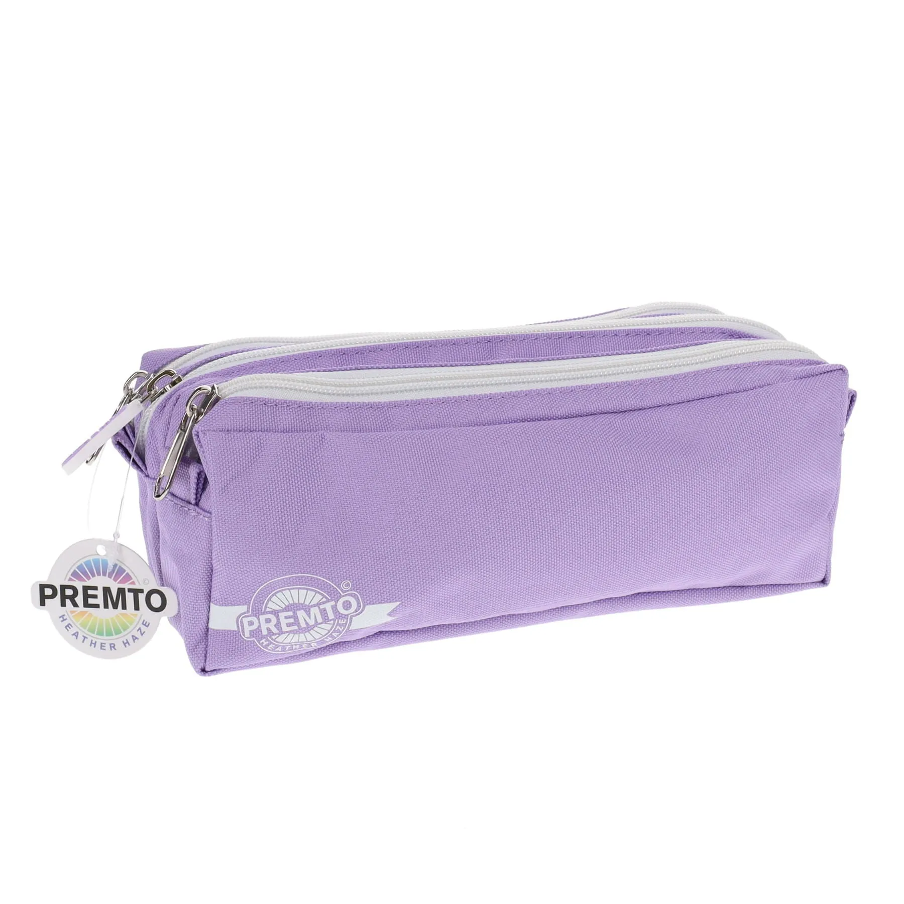 Premto - Pencil Case - 3 Pocket - Pastel - Heather Haze