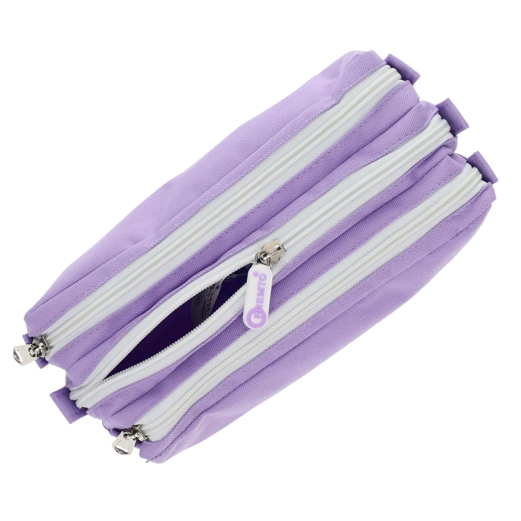 Premto - Pencil Case - 3 Pocket - Pastel - Heather Haze