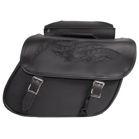 PVC Saddlebag With Flames