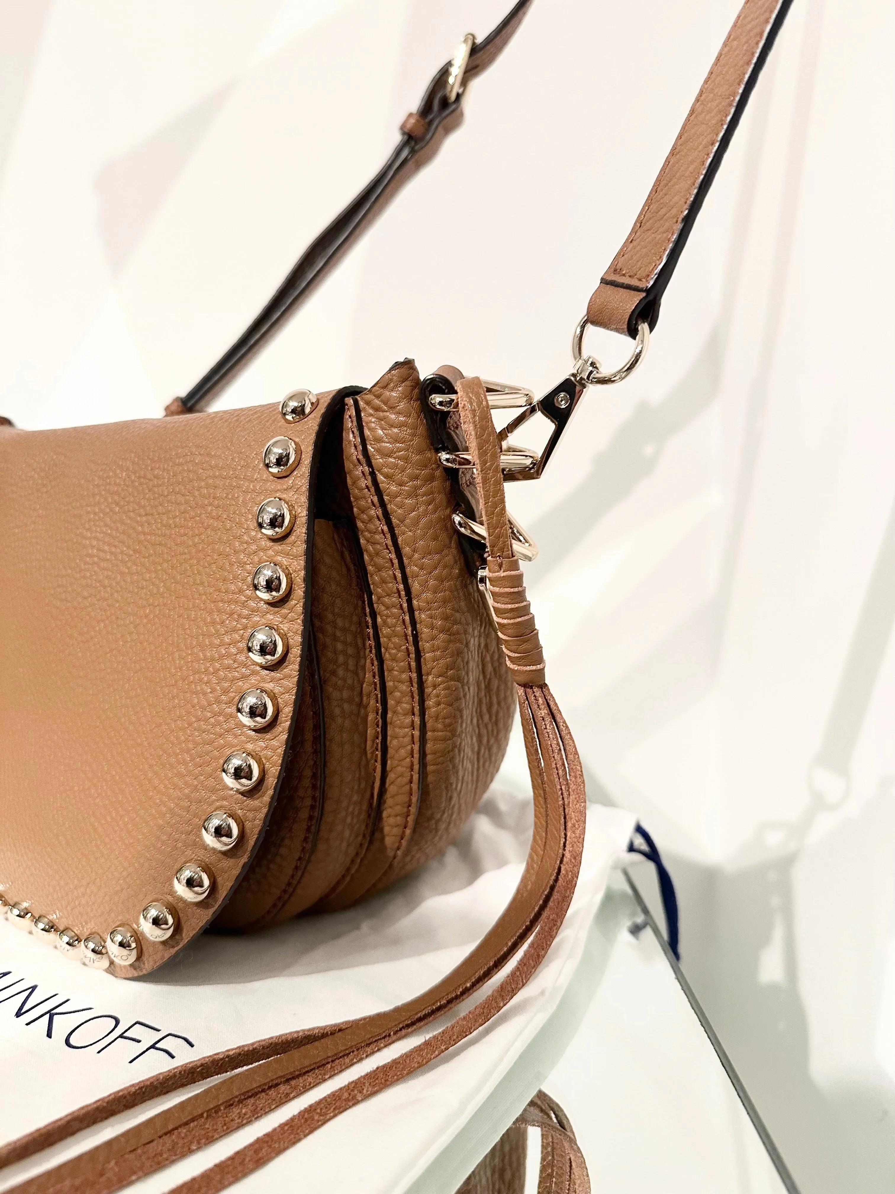 REBECCA MINKOFF Studded Leather Crossbody Bag