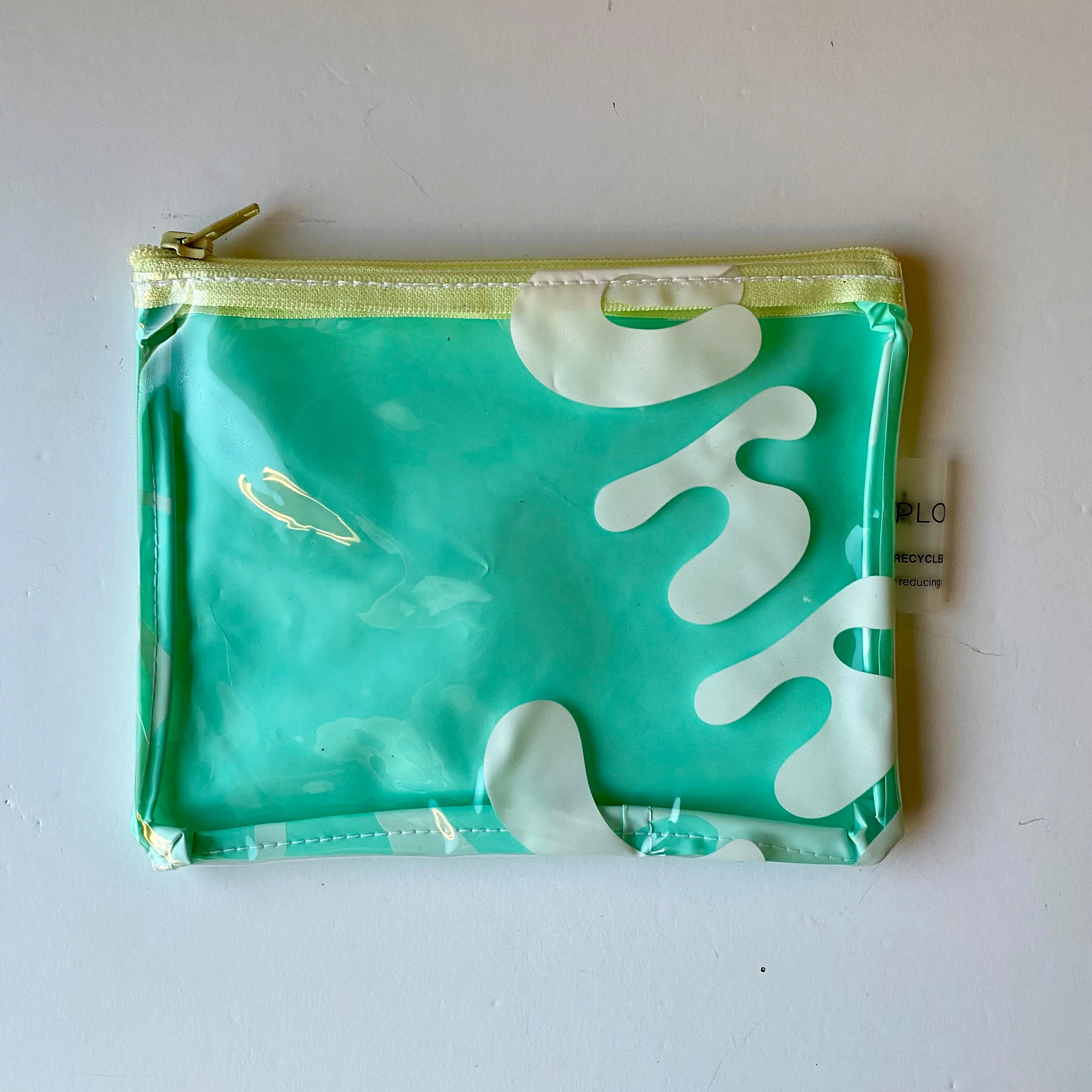 Recycled Square Purse, Zippered Pouch, Period Undies, Wet Bag - ex inflatables - variety of colours