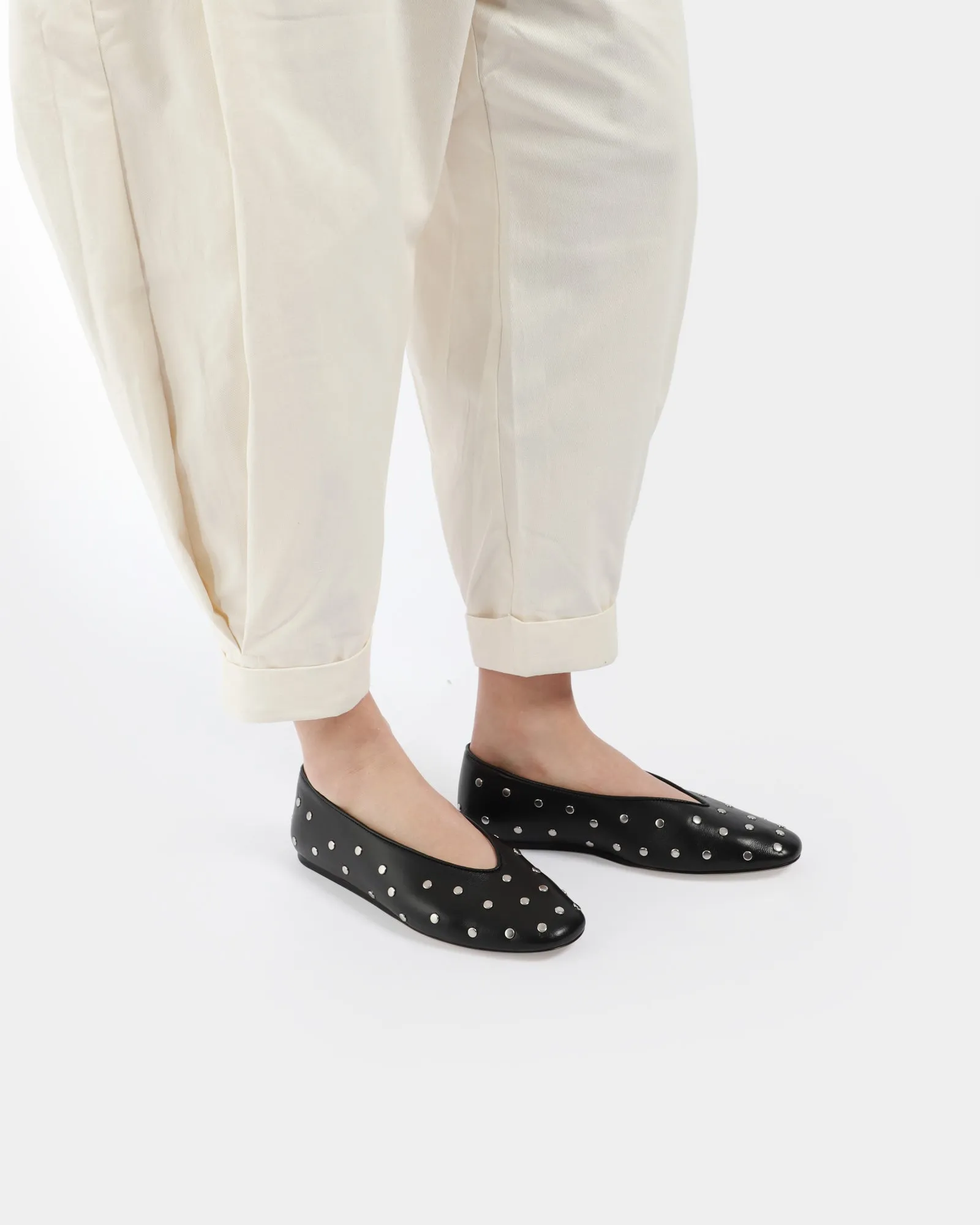 Regency Studded Leather Slippers