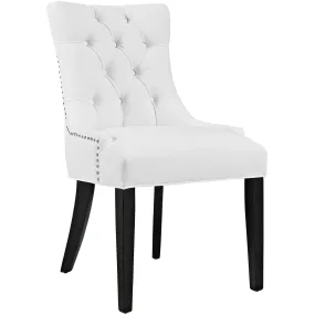 Regent Tufted Vegan Leather Dining Chair White EEI-2222-WHI