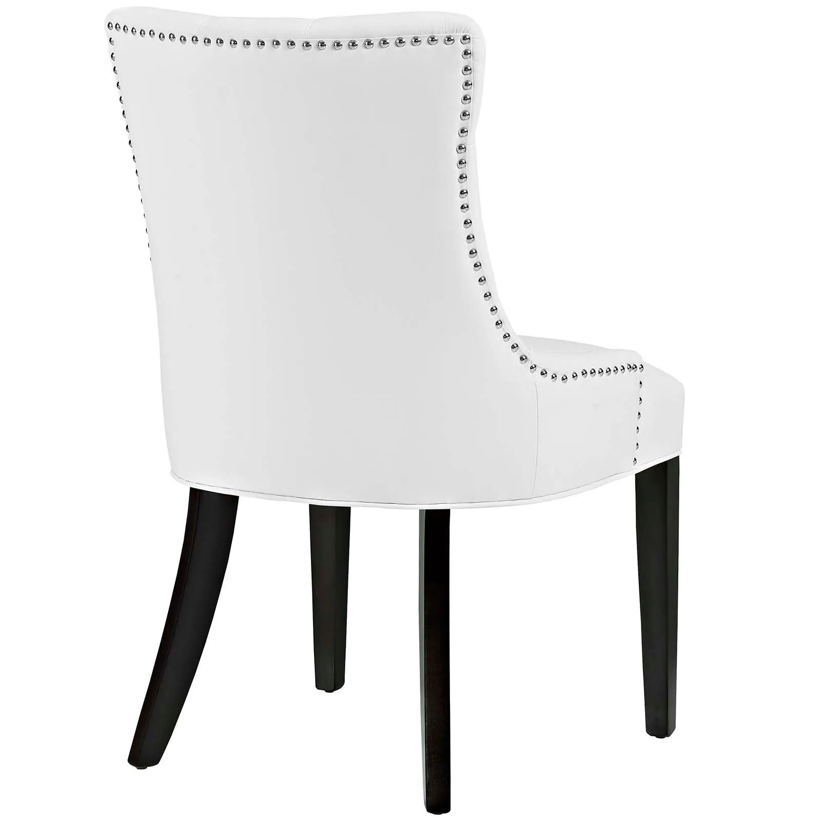 Regent Tufted Vegan Leather Dining Chair White EEI-2222-WHI