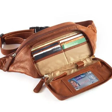 RFID Organizer Waistpack | Brandy