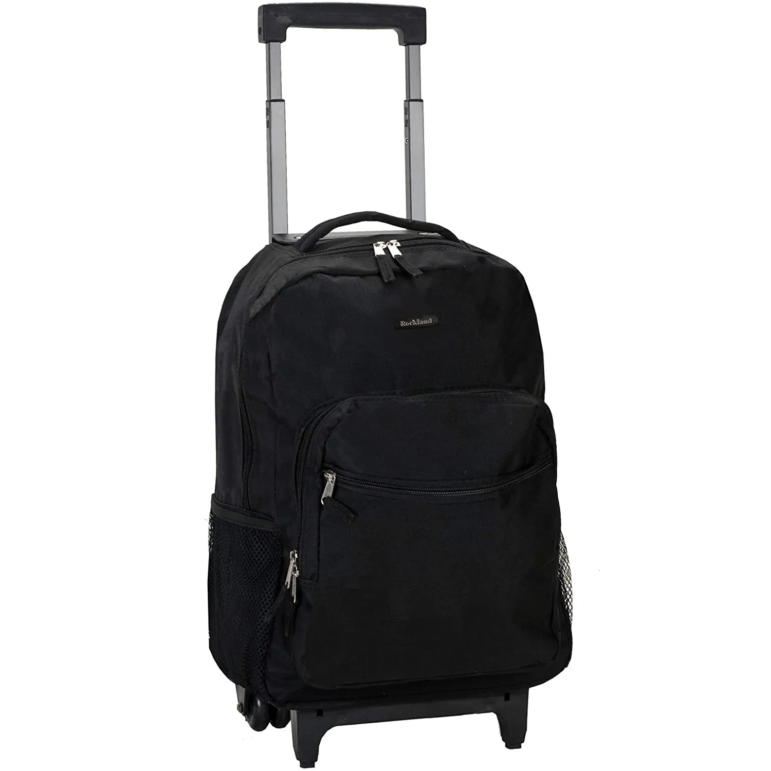 Rockland Double Handle Rolling Backpack | Black