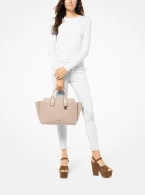 Rollins Large Pebbled Leather Satchel